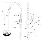 Robinet douchette Luisina CAMILLE chromé
