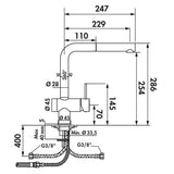 Robinet Douchette Luisina chromé JEANNE