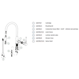 Robinet Douchette Schock KAVUS inox PVD doré