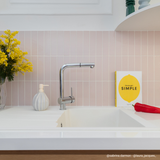 Évier résine blanc TUNIA 1 bac 1 égouttoir