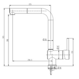 Robinet Douchette Luisina LENNY chromé