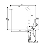 Robinet Douchette Luisina blanc MATHILDE
