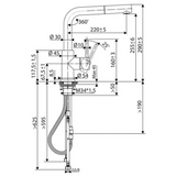 Robinet Douchette Luisina inox massif PVD doré LENA