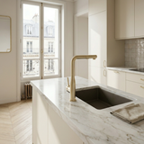 Robinet douchette Luisina inox PVD doré or clair ARCHIE