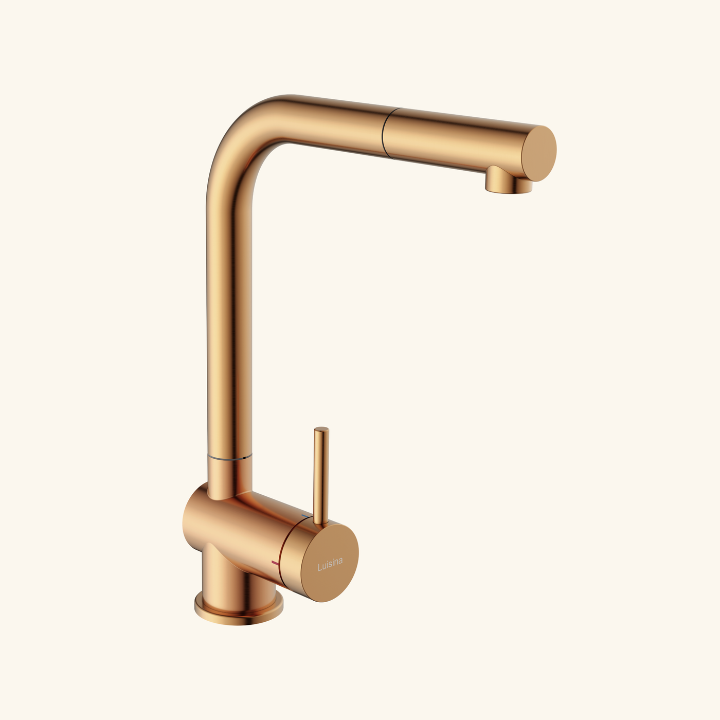 Robinet Douchette Luisina inox massif PVD cuivre CHIARA