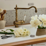 Evier céramique blanc Villeroy & Boch ARCHITECTURA 1 grand bac 1 égouttoir