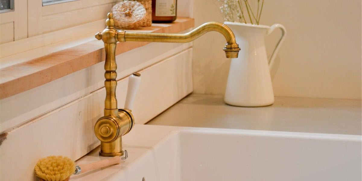 Robinet Cuisine Retro Vieux Bronze