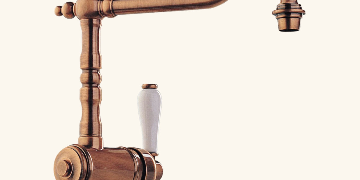 Robinet vintage vieux cuivre MARIUS – Chaleur subtile • Cuisissimo