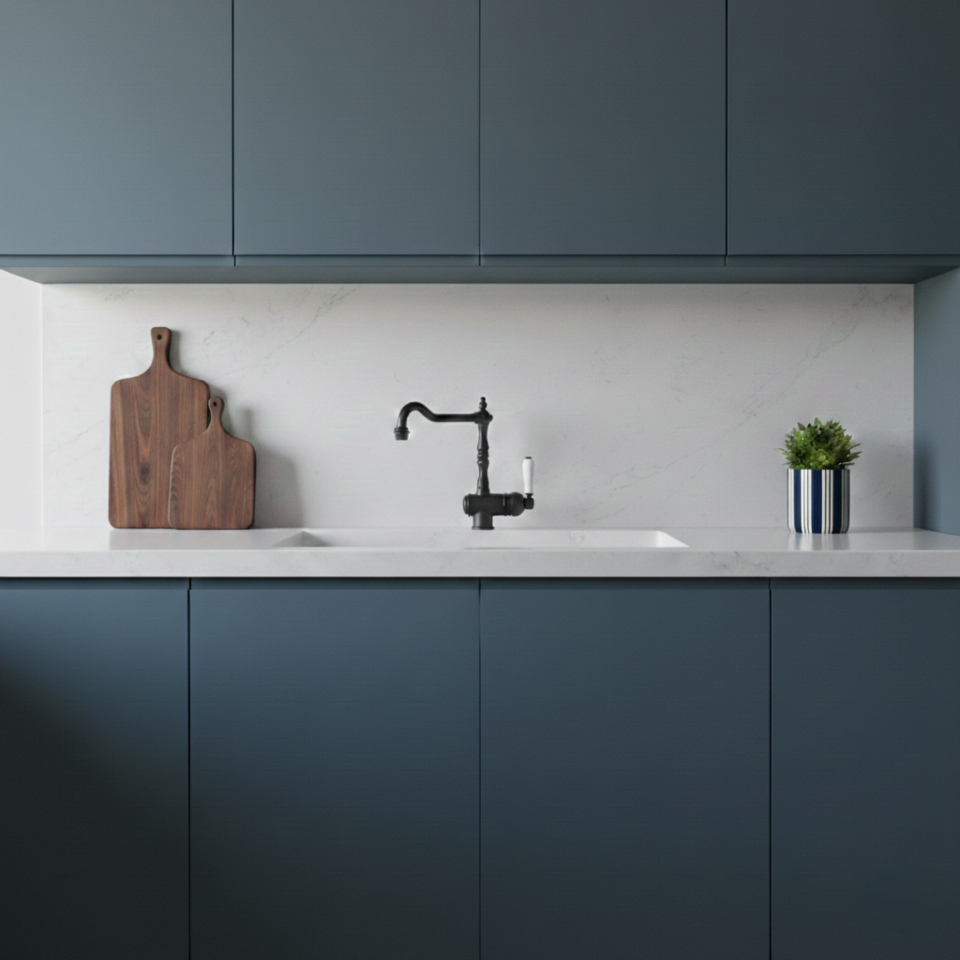 Robinet cuisine vintage noir mat MARIUS