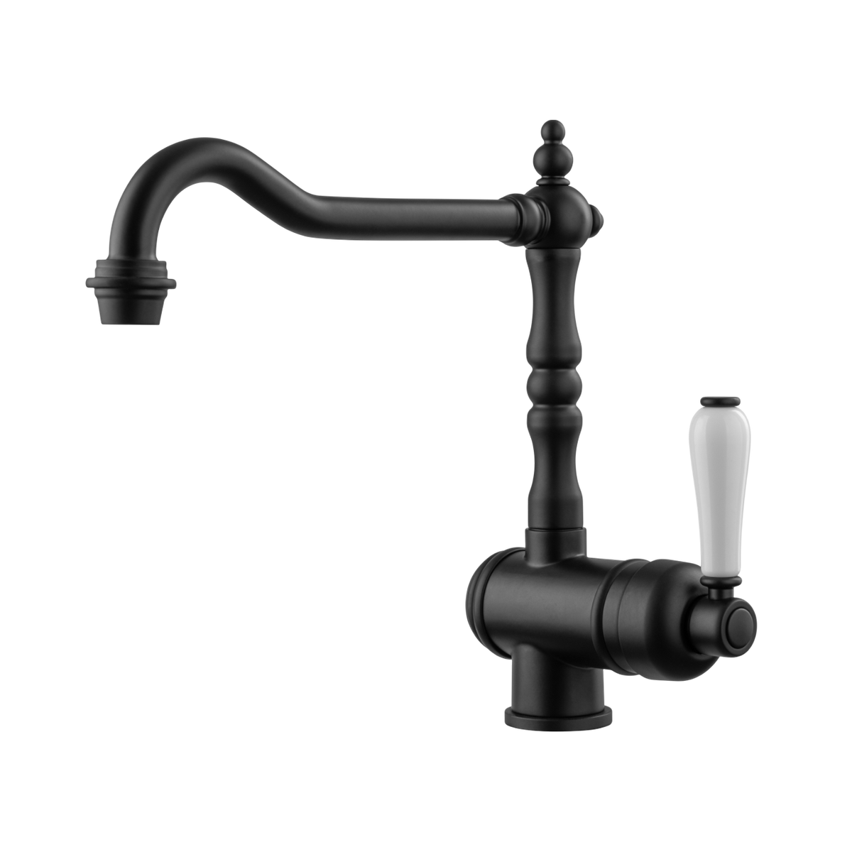 Robinet cuisine vintage noir mat MARIUS