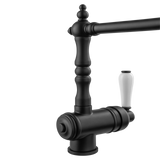 Robinet cuisine vintage noir mat MARIUS