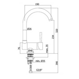 Robinet rabattable chromé Luisina MAEL