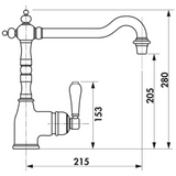 Robinet vintage chromé Chambord EDMOND