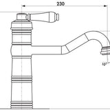Robinet vintage vieux bronze Chambord AUBIN