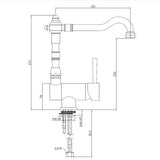 Robinet rabattable vintage chromé Paffoni GASTON
