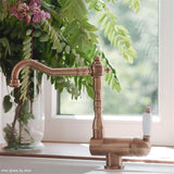 Robinet rabattable vintage vieux bronze Paffoni GASTON