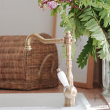 Robinet rabattable vintage vieux bronze Paffoni GASTON