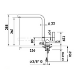 Robinet rabattable Luisina chromé ADAM