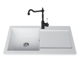 Robinet cuisine vintage noir mat ALFRED