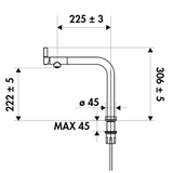 Robinet cuisine noir mat Luisina LILY