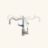 Robinet vintage Villeroy & Boch AVIA 2.0 inox brossé