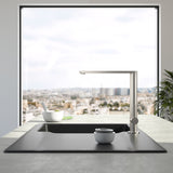 Robinet Villeroy & Boch FINERA inox brossé mat