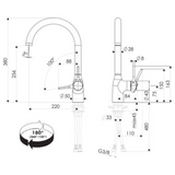 Robinet Luisina noir mat CAMILLE