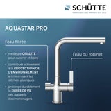Robinet filtrant Schütte AQUASTAR PRO chromé