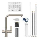 Robinet filtrant Schütte AQUASTAR PRO effet inox