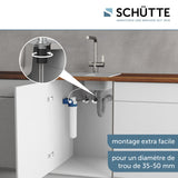 Robinet filtrant Schütte AQUASTAR PRO effet inox