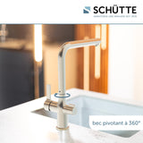 Robinet filtrant Schütte AQUASTAR PRO effet inox