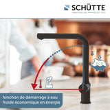 Robinet filtrant Schütte AQUASTAR PRO noir mat