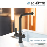 Robinet filtrant Schütte AQUASTAR PRO noir mat