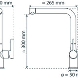 Robinet filtrant Schütte AQUASTAR PRO effet inox