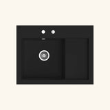 Vidage automatique gain de place 1 bac CUIPD013 pour évier granit - Siphon gain de place