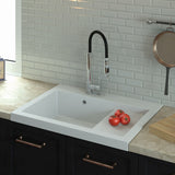 Vidage automatique gain de place 1 bac CUIPD013 pour évier granit - Siphon gain de place