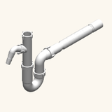 Siphon standard pour évier cuisine