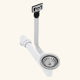 Vidage manuel évier 1 bac Helika LUNY - Siphon gain de place