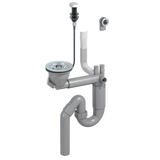 Vidage bonde automatique gain de place 1 bac CUIPD389-A pour évier - Siphon gain de place