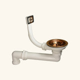 Vidage Bonde manuelle évier 1 bac vieux cuivre sans siphon