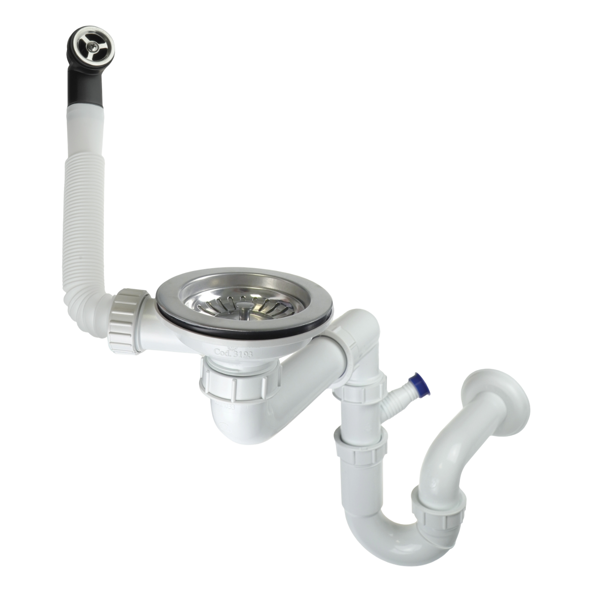 Vidage manuel gain de place 1 bac CUIPD657-A - Siphon gain de place