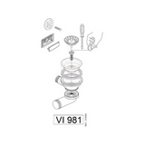 Kit bonde et trop plein noir métallisé TAM TAM pour vidage 1 bac évier granit