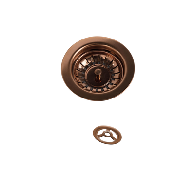 Kit bonde + trop plein en inox cuivre diam 90