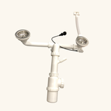 Vidage automatique CUIPD671-D pour évier 2 bacs inox - Siphon gain de place