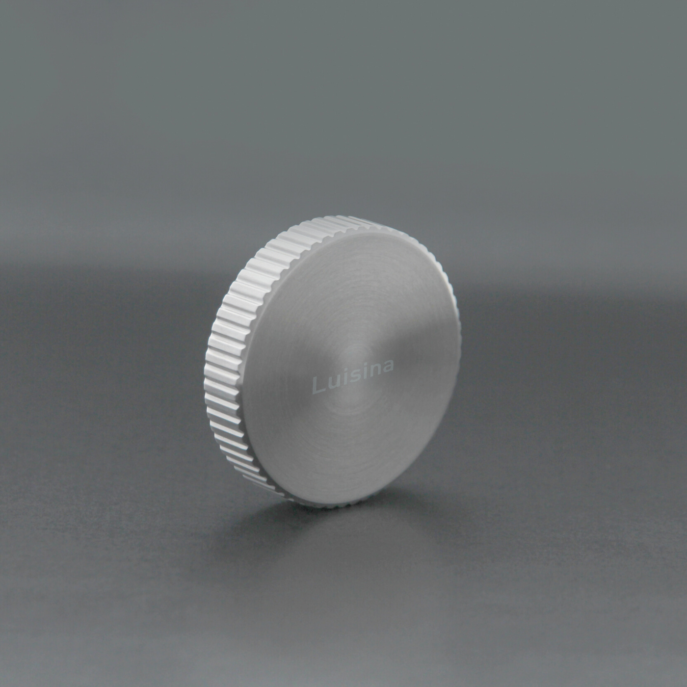 Bouton vidage automatique évier Luisina rond cannelé inox