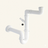 Siphon gain de place CUIPD706-A pour évier cuisine 1 bac - Siphon standard