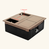 Prise plan de travail Luisina TSUNO - Double prise à encastrer noir mat