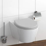 Abattant WC Schütte GREY en duroplast Gris avec Frein de Chute