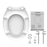 Abattant WC Schütte WHITE en duroplast Blanc
