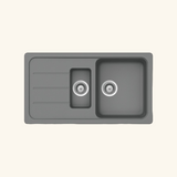 Évier granit gris Schock FORMHAUS 1 bac et demi - 1 égouttoir